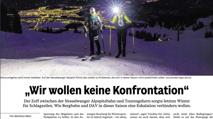 Zeitungsartikel | © DAV Füssen